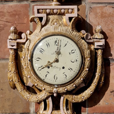 Wall clock Swedish Gustavian 3